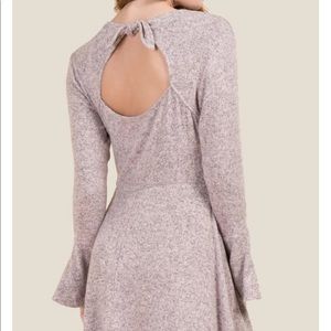 Francesca’s NWT Jordana tie back knit dress